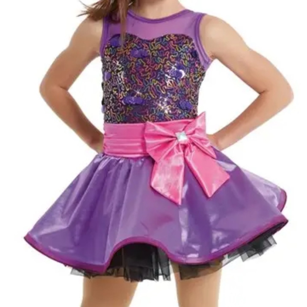 Weissman Pink and Purple Kids Dance Costume